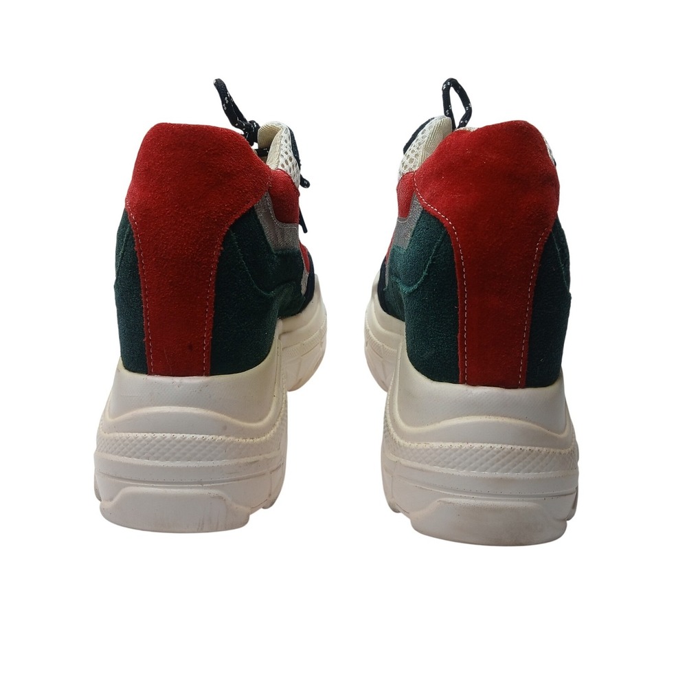 Anthony Wang Wedge Sneakers Womens 5.5 Multi-Color Platform Chunky Mesh - Picture 6 of 8